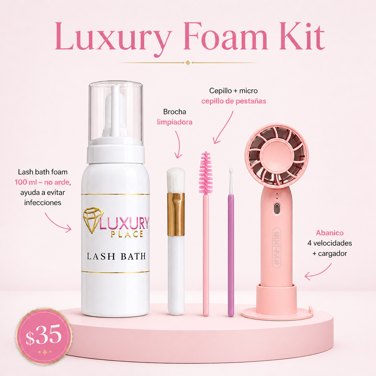 Luxury foam kit